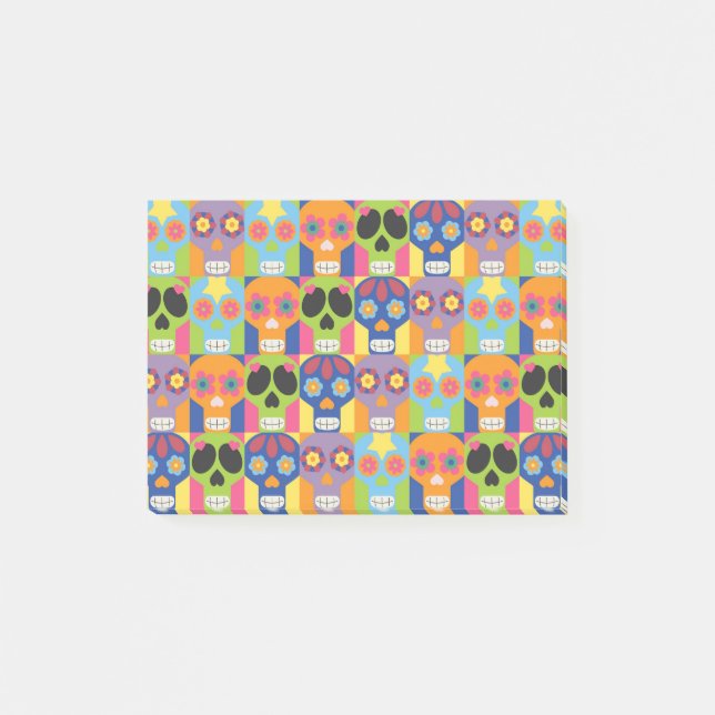 Halloween Day Of The Dead Skull Post-it Notes (Front)