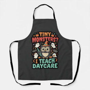 Halloween Daycare Teacher Tiny Monsters Apron