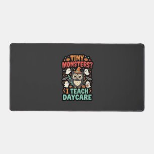 Halloween Daycare Teacher Tiny Monsters Desk Mat
