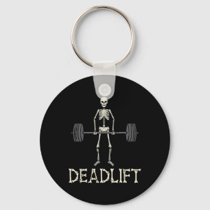 Halloween Deadlift Skeleton Gym Workout Costume Me Key Ring
