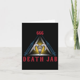 Halloween Death Jab Mad Scientist Evil Genius  Card