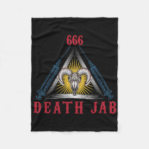 Halloween Death Jab Mad Scientist Evil Genius Fleece Blanket