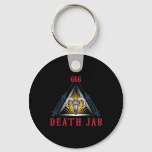 Halloween Death Jab Mad Scientist Evil Genius Key Ring