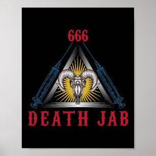 Halloween Death Jab Mad Scientist Evil Genius Poster