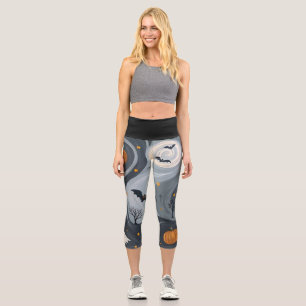 Halloween Death Night Capri Leggings