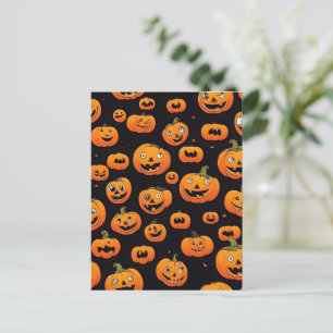 halloween decor design postcard
