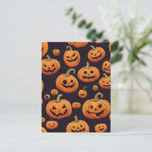halloween decor design postcard