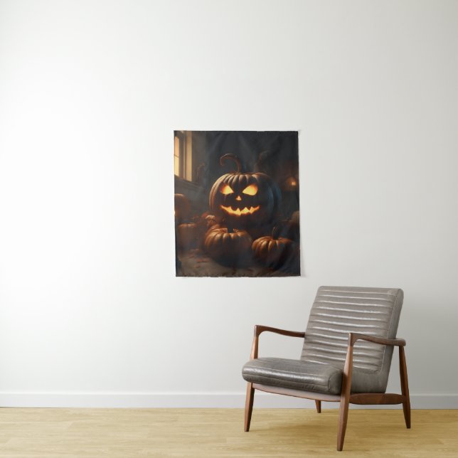 Halloween decor design tapestry (In Situ)