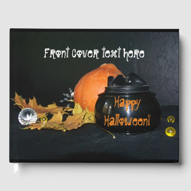 Halloween decor guest book (Front)