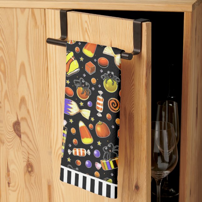 Halloween Decor kitchen towel (Thirds Fold)