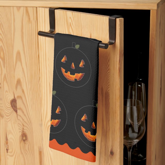 Halloween Decor kitchen towel (Thirds Fold)