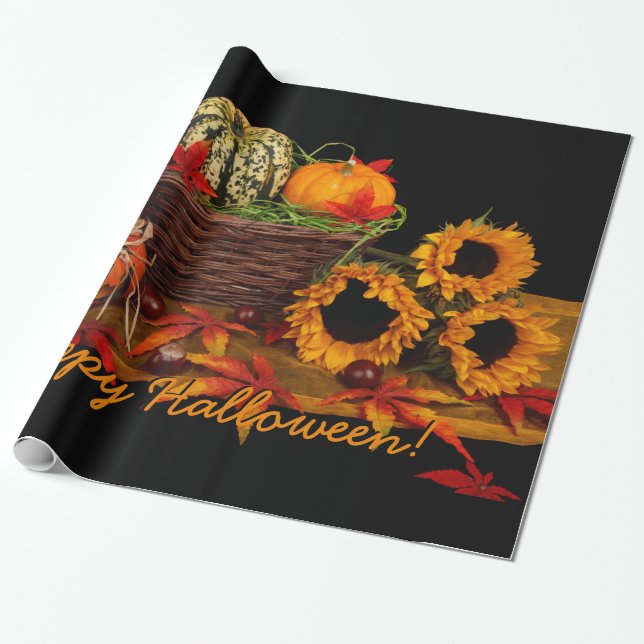 Halloween Decoration custom wrapping paper (Unrolled)