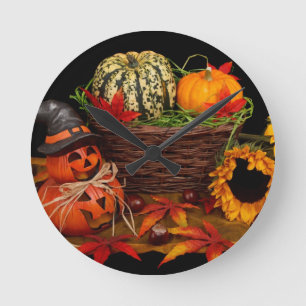 Halloween Decoration Round Clock