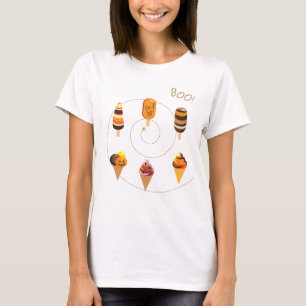 Halloween Decoration Treat or Trick Ice Cream T-Shirt