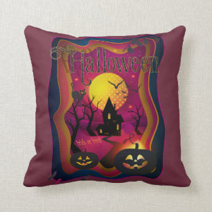 Halloween Decoration Treat or Trick Monster Cushion