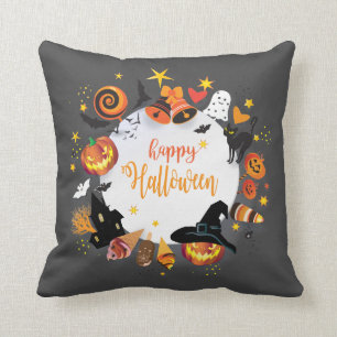 Halloween Decoration Treat or Trick Monster Cushion