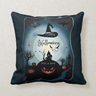 Halloween Decoration Treat or Trick Monster Cushion