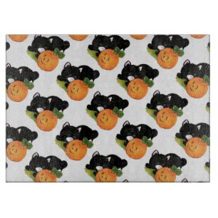 Halloween Decorative Glass Cutting Board/Pumpkins Board
