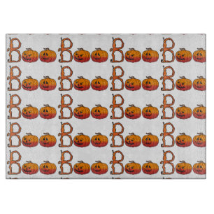 Halloween Decorative Glass Cutting Board/Pumpkins Board