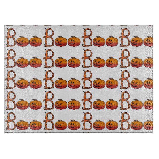 Halloween Decorative Glass Cutting Board/Pumpkins Board (Front)