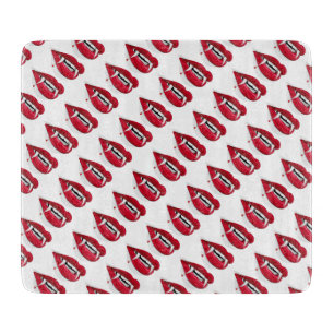 Halloween Decorative Glass Cutting Board/Teeth Board
