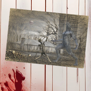 Halloween Decoupage Werewolf Skeleton Tissue Paper