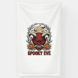 Halloween Demon Shirt with Vintage Engraving Pumpk Banner