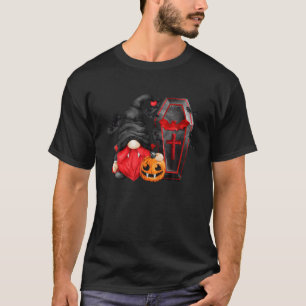 Halloween Demonic Costume With Pumpkin Cute Gnome T-Shirt