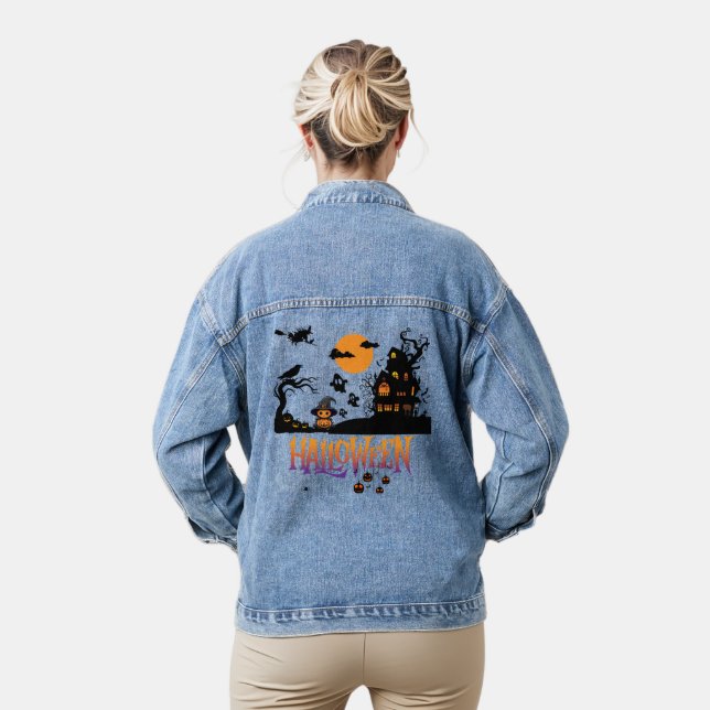 Halloween Denim Jacket (Model)