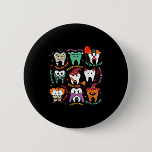 Halloween Dental Boo Crew Dentist Costume Teeth Wo 6 Cm Round Badge