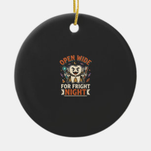 Halloween Dentist Fright Night Ceramic Ornament