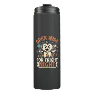 Halloween Dentist Fright Night Thermal Tumbler