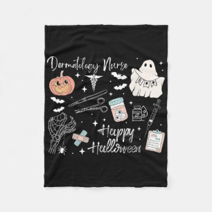 Halloween Dermatology Nurse Aesthetic Injector Bot Fleece Blanket