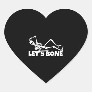 Halloween Design for Adult Humour Lovers Heart Sticker