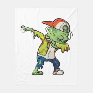 Halloween Design for Baseball Lovers Fleece Blanket