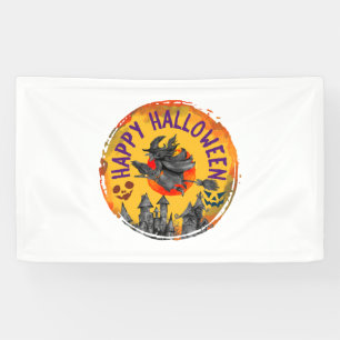 Halloween Design Happy Halloween Witch Banner