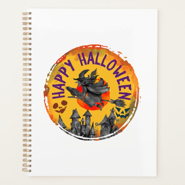 Halloween Design Happy Halloween Witch Planner (Front)
