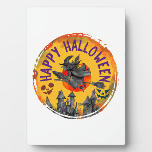 Halloween Design Happy Halloween Witch Plaque