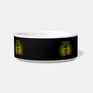 Halloween Design with Skull and Spooky Tree Bowl