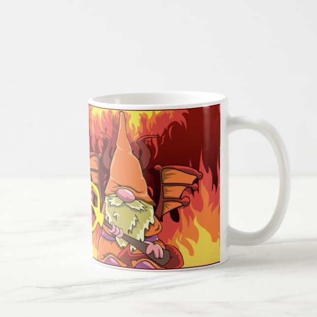 Halloween Devil Gnome Coffee Mug, Cup (Right)