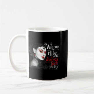 Halloween Dialysis Tech Shirt A Vampire Dialysis Coffee Mug