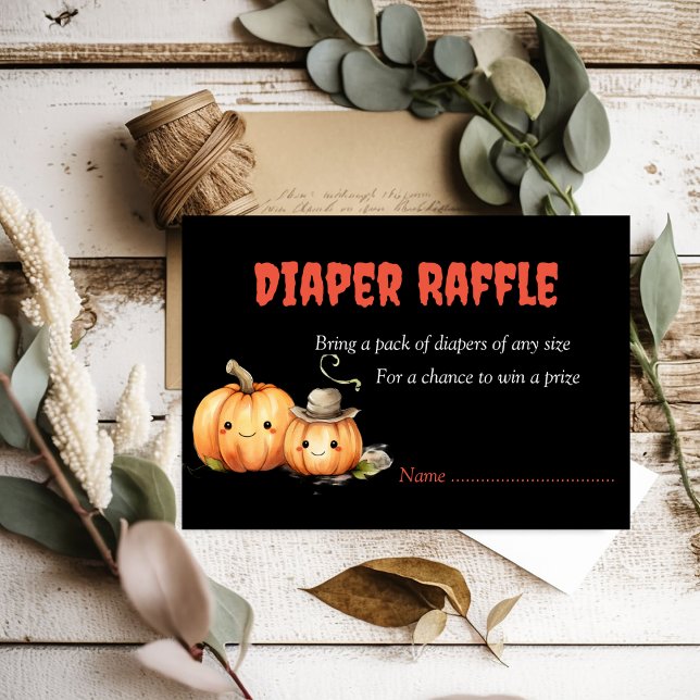 Halloween Diaper Raffle Baby is Brewing Card (Creator Uploaded)