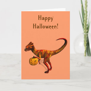 Halloween Dilophosaurus Card