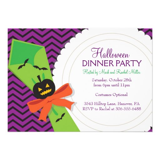 Halloween Dinner Party Invitations 1