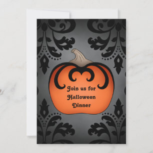 Halloween dinner party invitation
