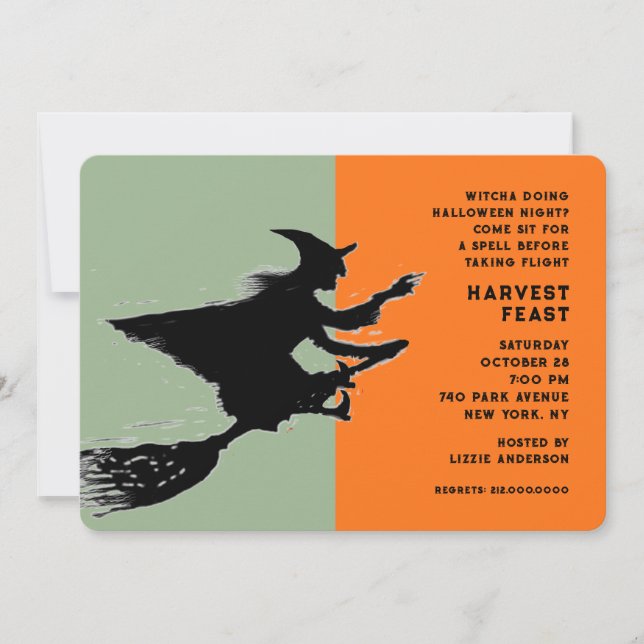 Halloween Dinner Party Invitation (Front)