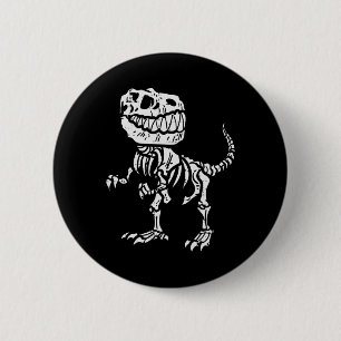 Halloween Dino Skeleton Trex Boys Kids Toddler You 6 Cm Round Badge