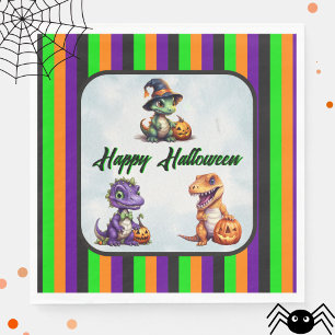 Halloween Dinosaur Dino-Mash Party Napkin