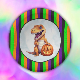 Halloween Dinosaur Dino-Mash Party Paper Plate