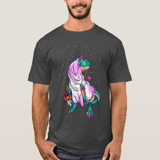Halloween Dinosaur Fairy with magic wand searching T-Shirt
